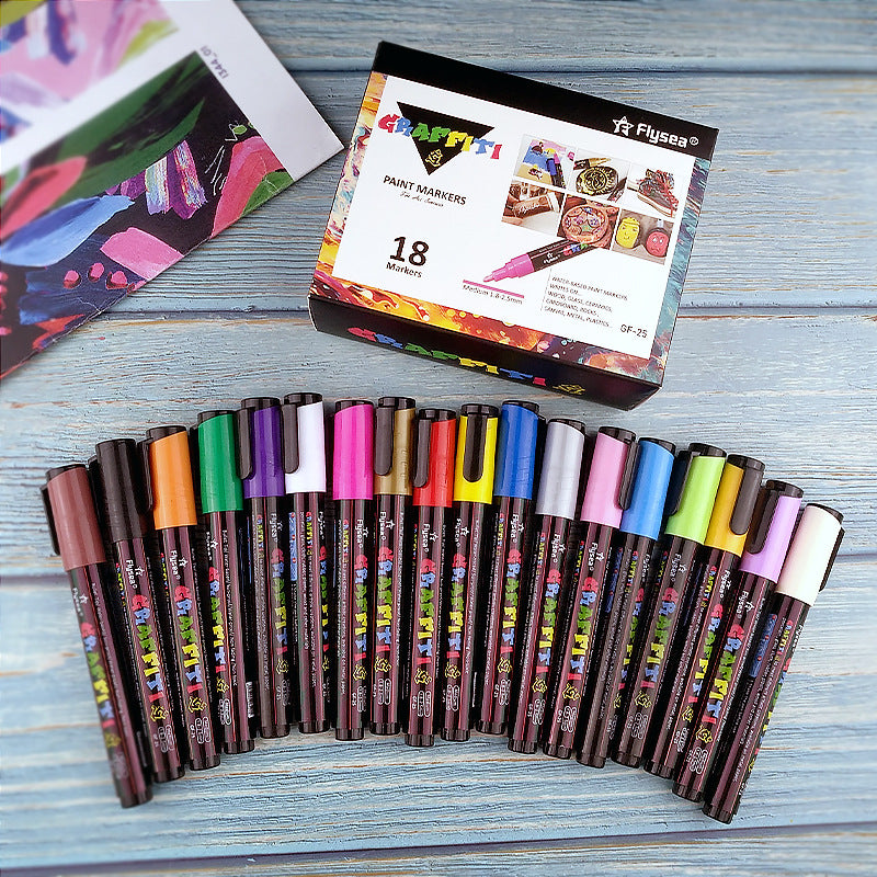 Acrylic Paint Markers 2mm for Stone, Wood, Ceramics